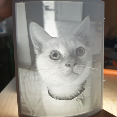 lithopane met licht